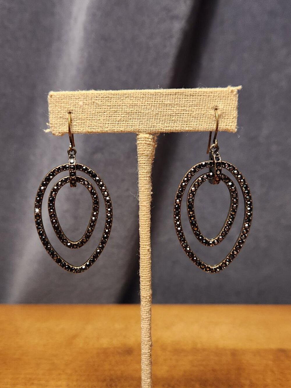 Chloe + Isabel Crystal Pave Double Link Drop Earrings